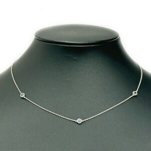 TIFFANY Co Silver By the Yard Necklace